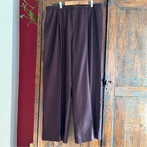 Vince wide leg trousers with stitched creases